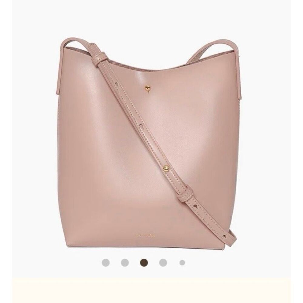 Anthropologie Samara Bucket Crossbody Bag. Dusty Rose. Balletcore softgirl femme